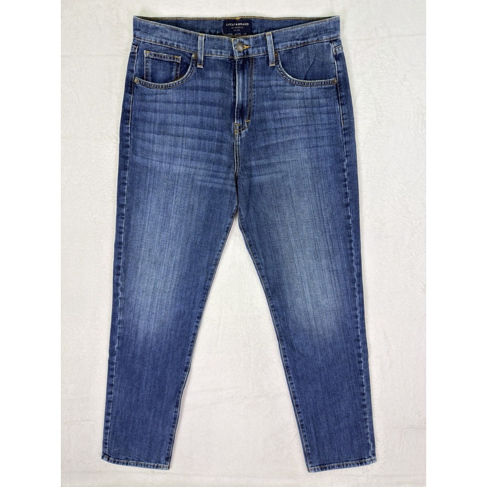 Lucky Brand Jeans Womens 10/30 Blue Straight Medium Wash Denim Mid Rise